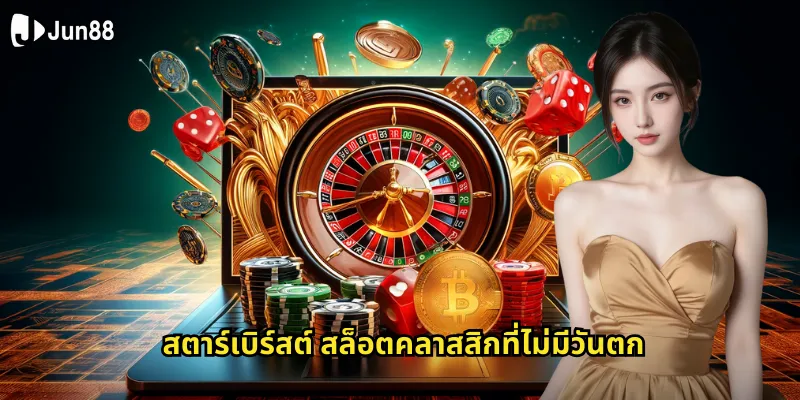 สตาร์เบิร์สต์ Jun88 - ระเบิดดาวสู่เส้นทางแห่งความร่ำรวย 1 สตาร์เบิร์สต์ สล็อตคลาสสิกที่ไม่มีวันตก