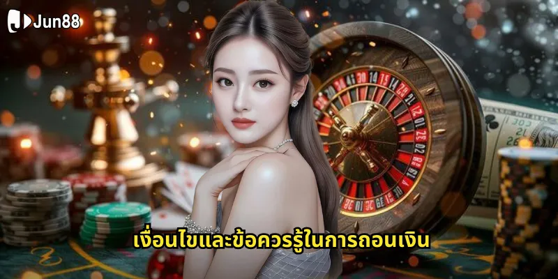 ถอนเงิน jun88 รับเงินจริงไวภายใน 5 นาทีไม่มีขั้นต่ำ 2 เงื่อนไขและข้อควรรู้ในการถอนเงิน